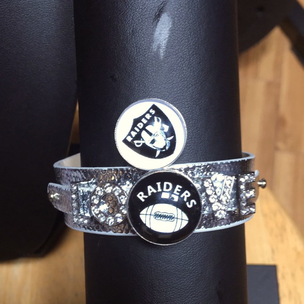 Raiders bling bracelet
